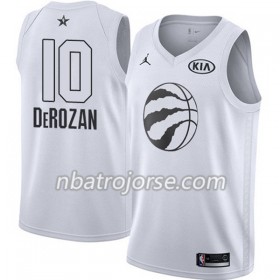 Män Toronto Raptors Tröja DeMar DeRozan 10 2018 All Star Jordan Brand Vit Swingman